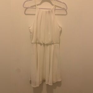 Brand New Elegant White Sleeveless Dress- Medium